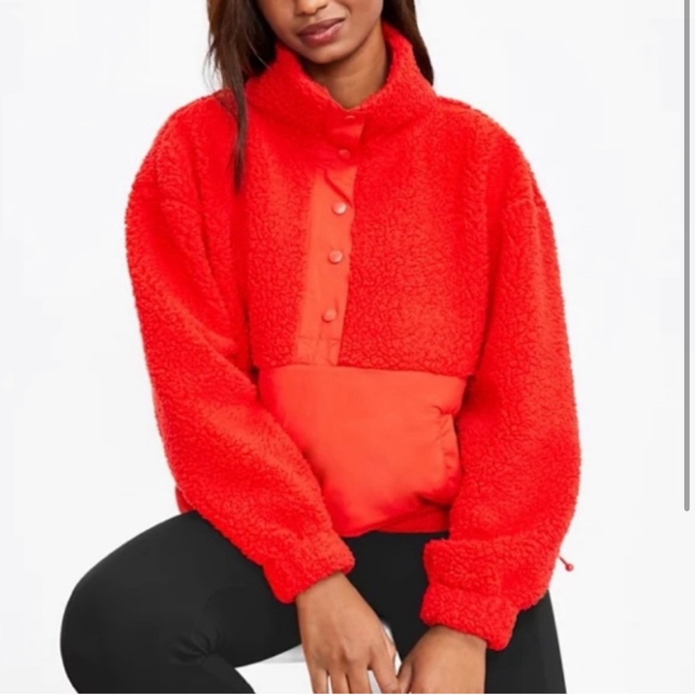 Lou & Grey Colorblock Cozy Up Sherpa Jacket